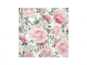 Servetter Gorgeous Roses Bromma kortförlag