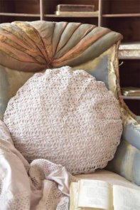 Kuddfodral Rosa virkat Jeanne d’Arc Living JDL