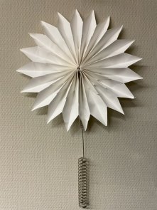 Toppstjärna vit pappersstjärna Stjernsund kollektion