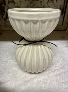 Amaryllisvas vit porslin Stjernsund