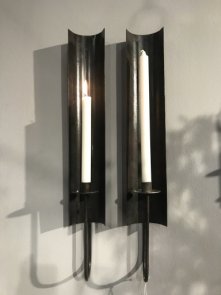 Väggljusstake svartbrun metall Iam Interiör