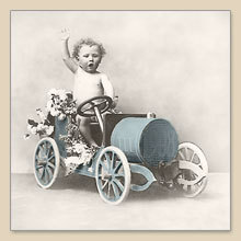 Sagen Servetter Boy in car Sagen Vintage Design